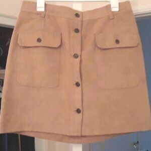 Banana Republic Factory NWT Faux Suede Size 12 Skirt